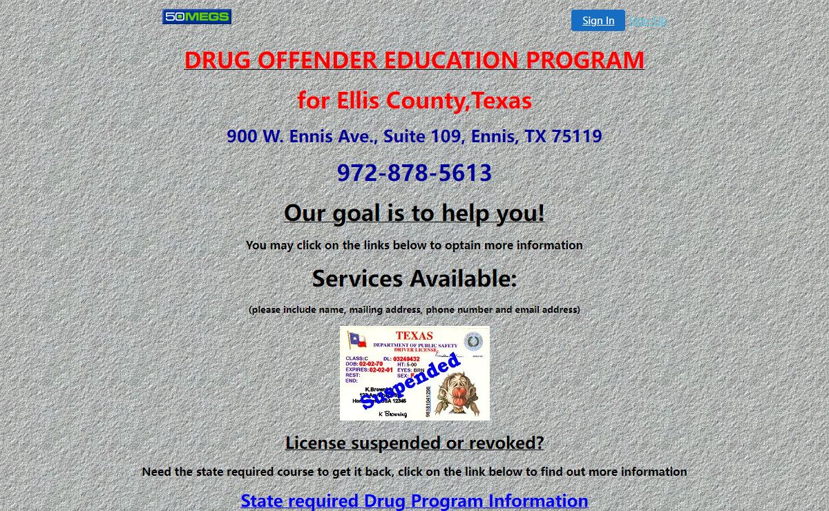 Drug Offender Education Program