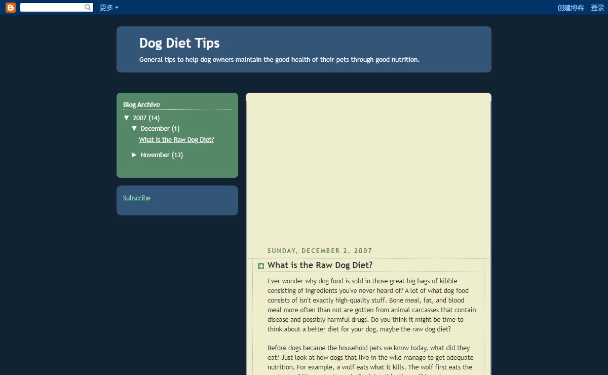 Dog Diet Tips