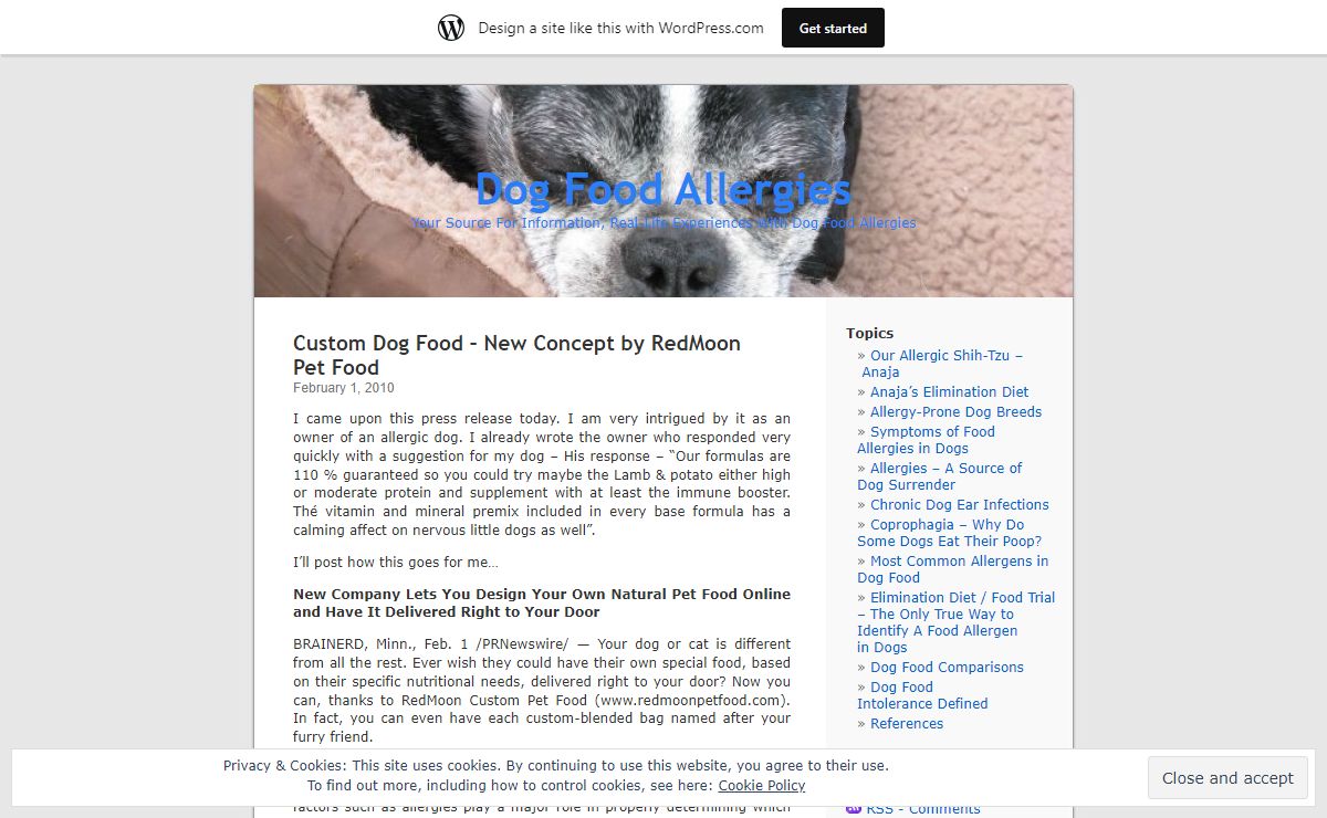 Dog Food Allergies | Your Source For Information, Real-Life Experiences With Dog Food Allergies