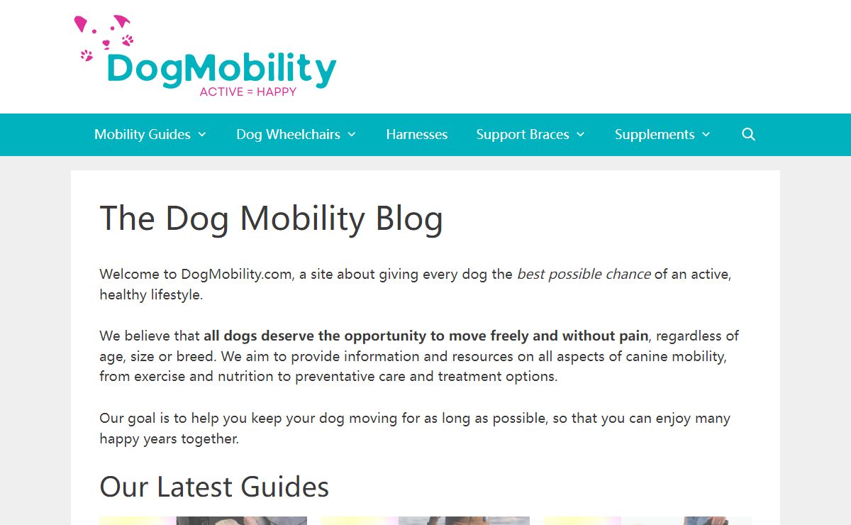 The Dog Mobility Blog - Dog Mobility