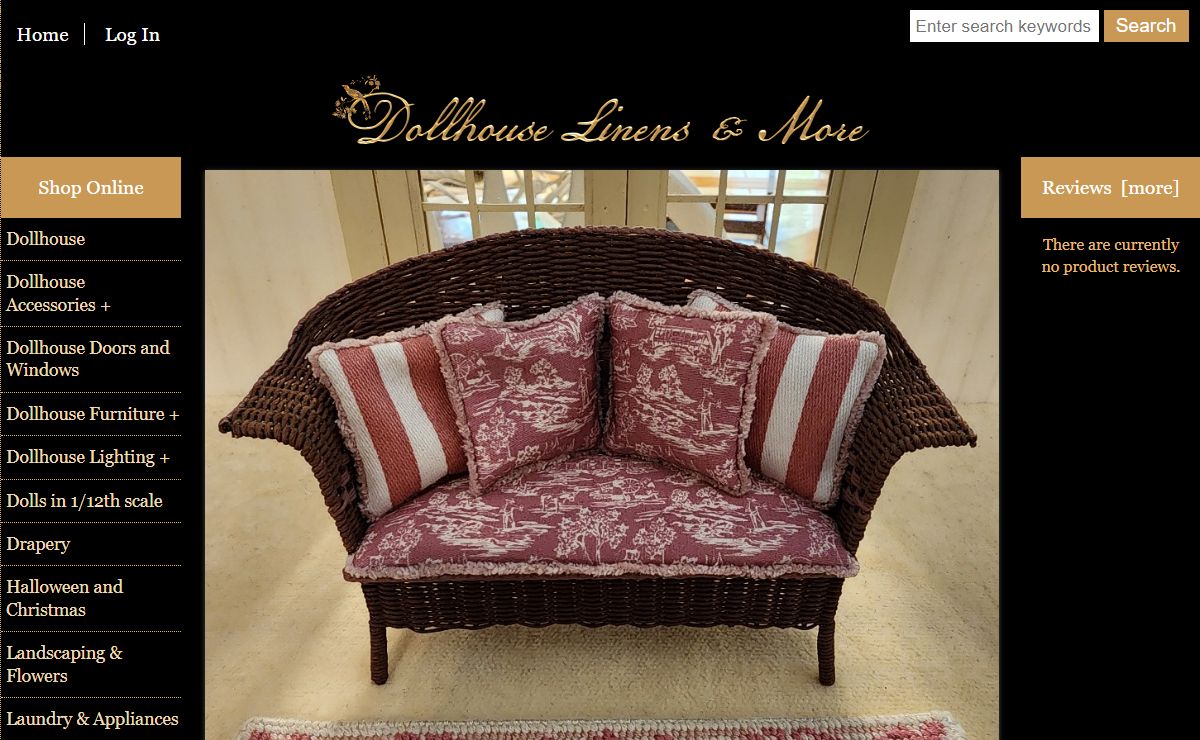 Dollhouse Linens and More, Custom made dollhouse drapes and beds