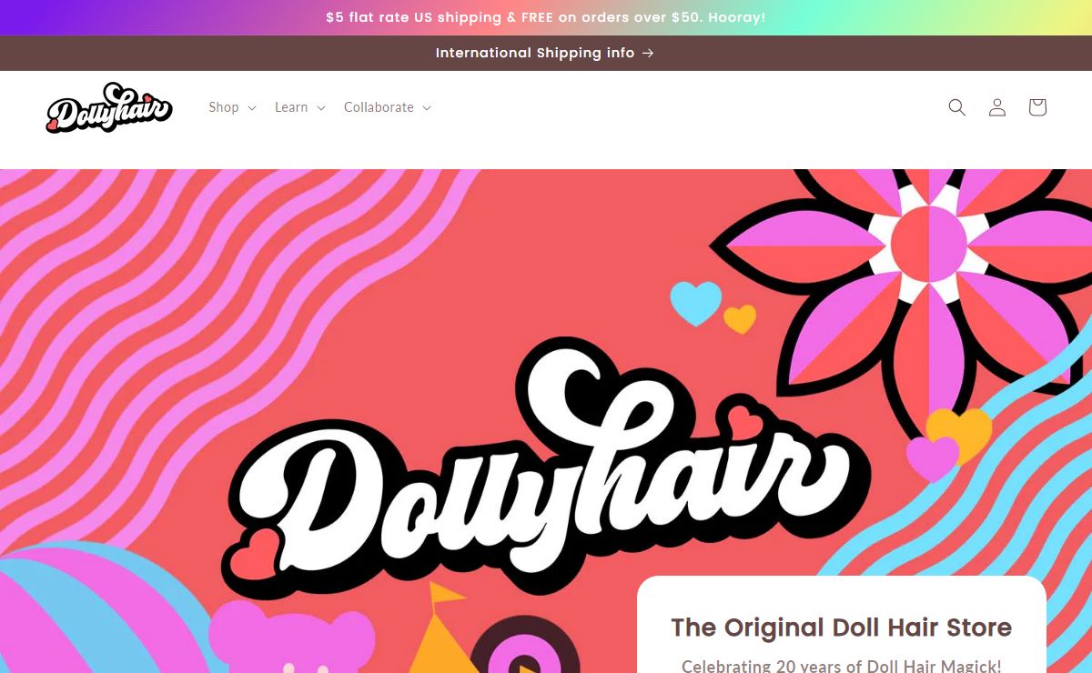 Dollyhair™ - Doll hair to reroot your dolls!