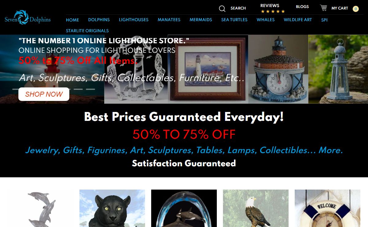 Best Prices Guaranteed - Seven Dolphins | Sealife, Wildlife Arts