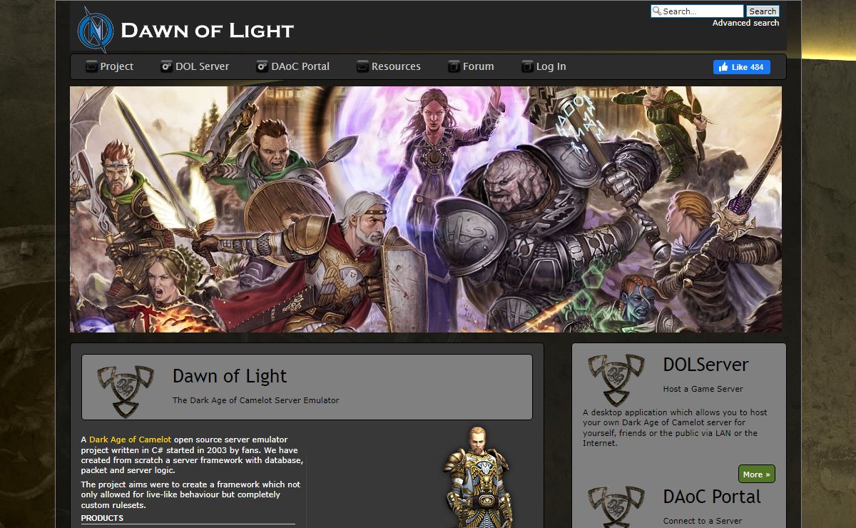 Dark Age of Camelot (DAoC) Freeshard Software by Dawn of Light • Dawn of Light