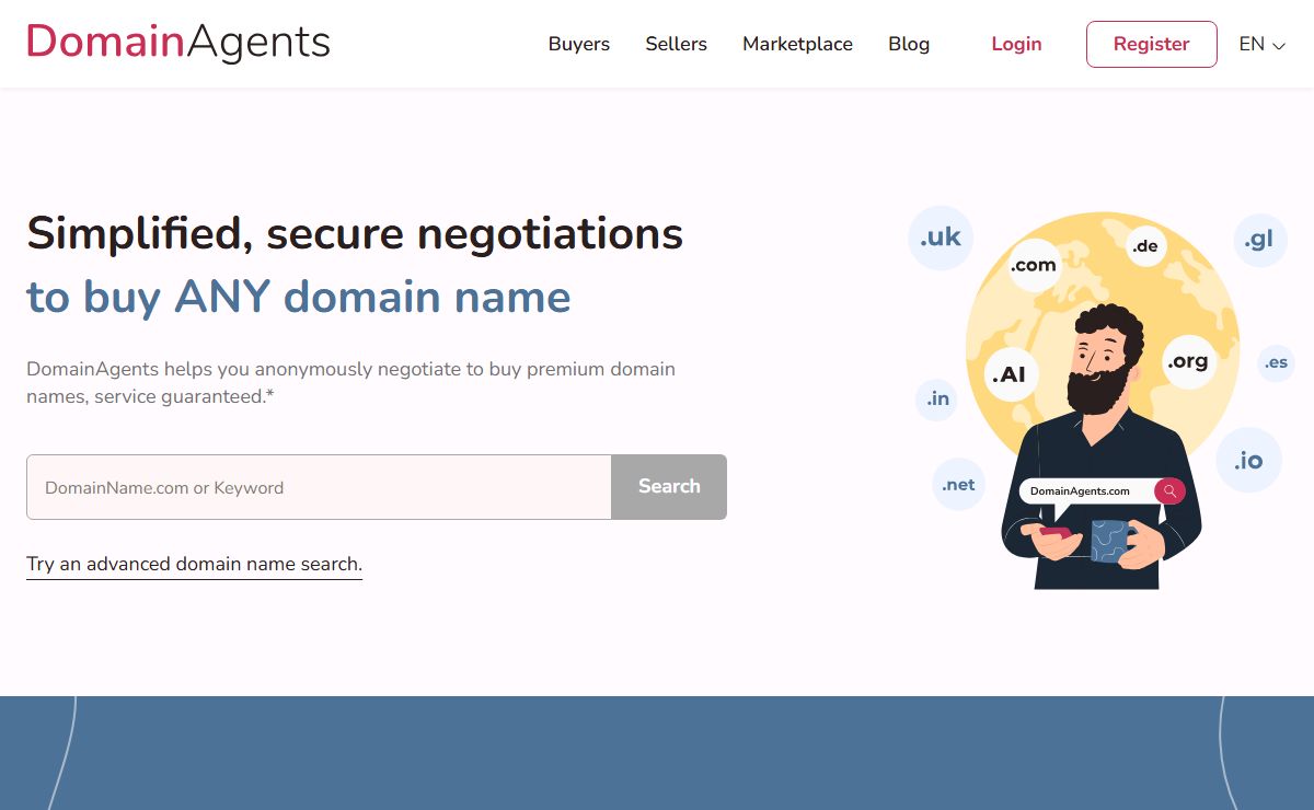 DomainAgents - Domain Name Broker and Marketplace