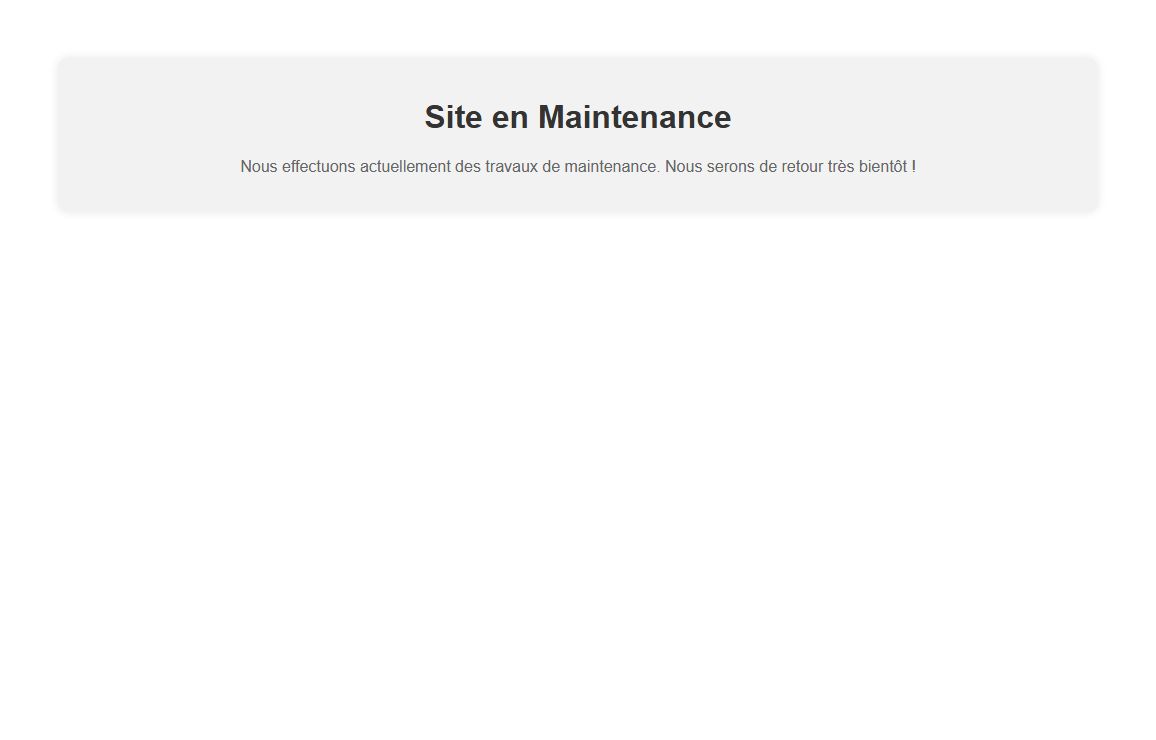 Site en Maintenance