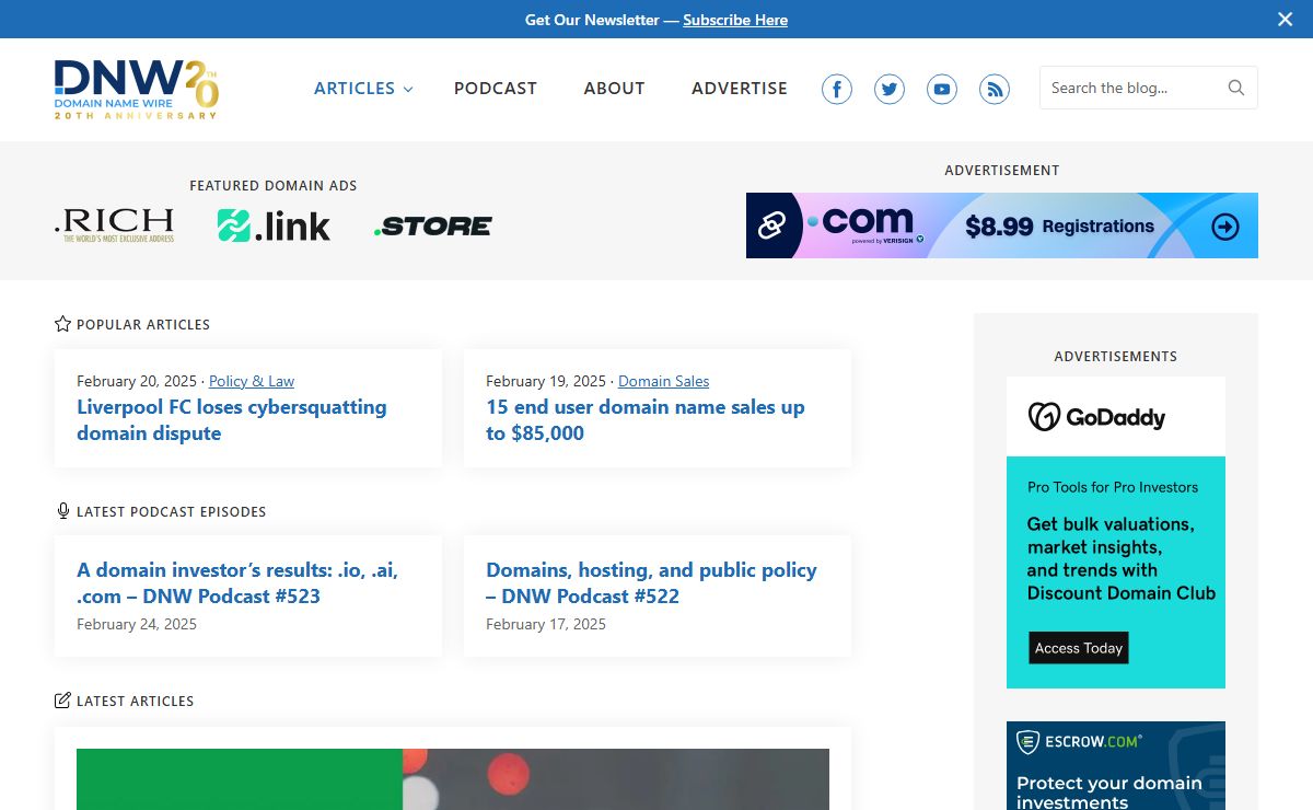 Domain Name Wire | Domain Name News - Domain Name Industry News