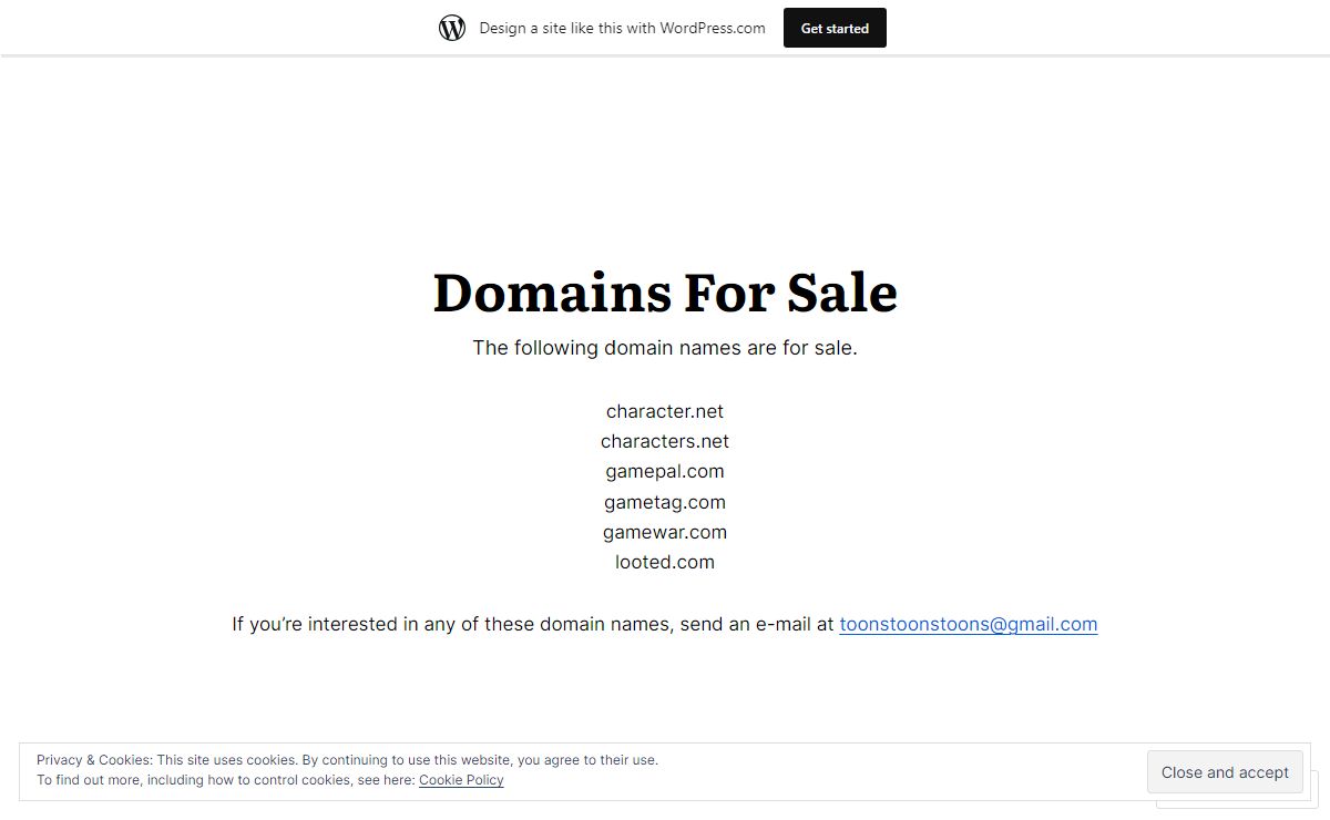 Domains For Sale