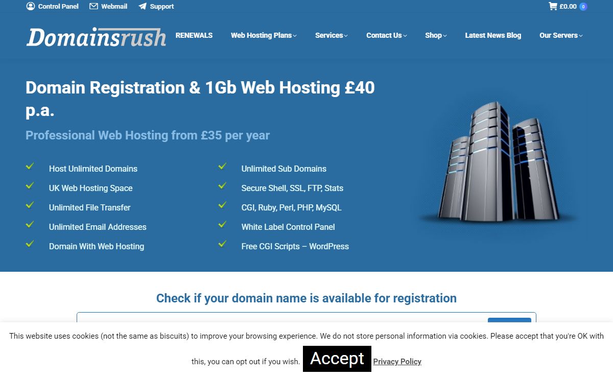 PayPal Domain Name Registration With FREE Web Hosting UK Servers