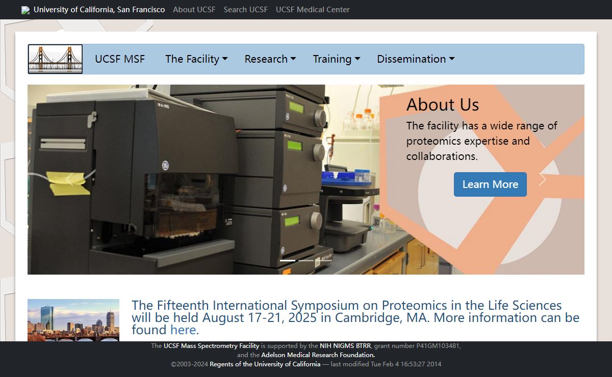 UCSF Mass Spectrometry Facility