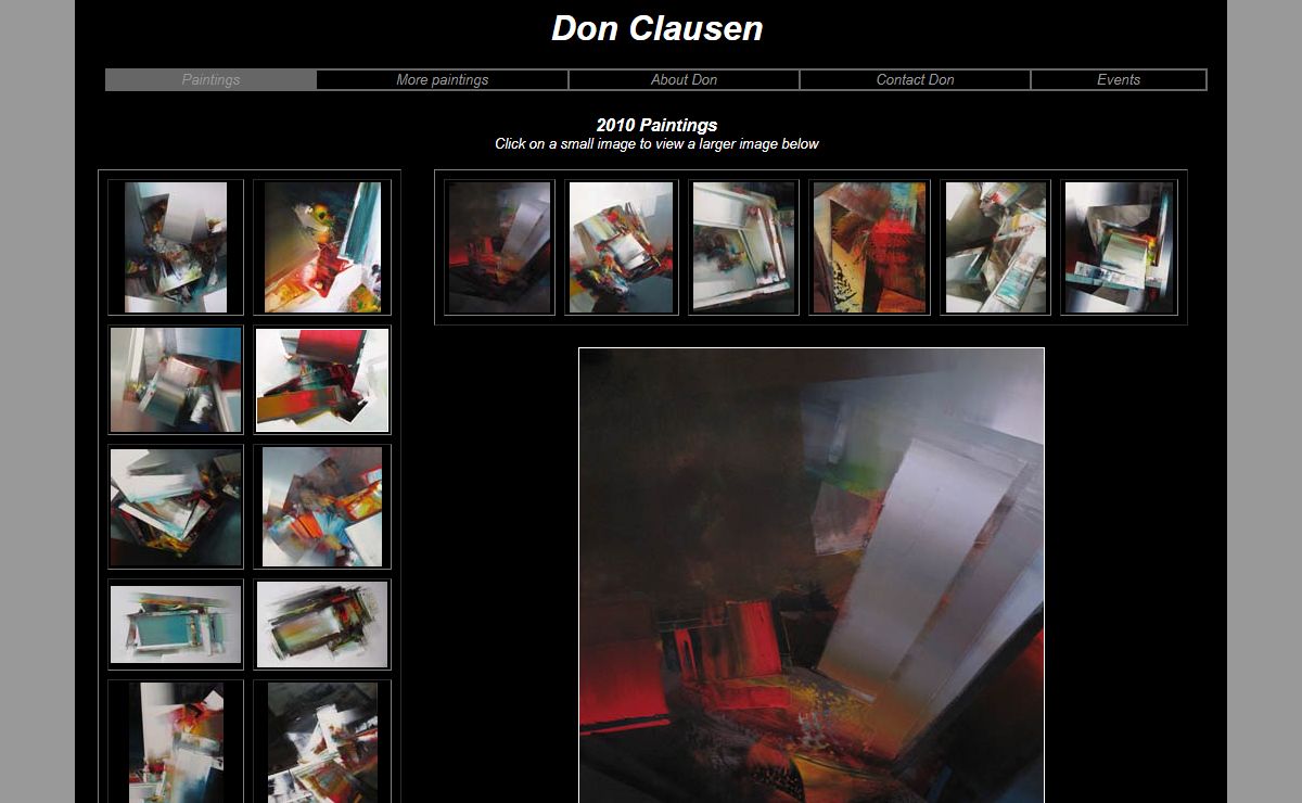 Don Clausen - Abstract Expressionist