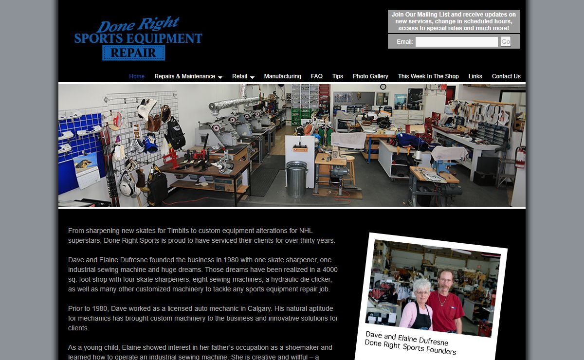 About Us - Done Right Sports Equipment Repair