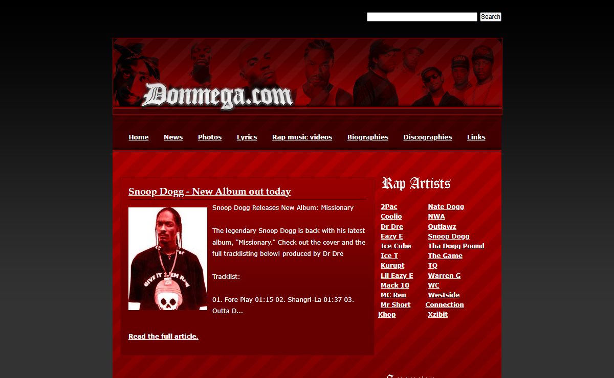West Coast Rap | West Coast Hip Hop | Donmega.com