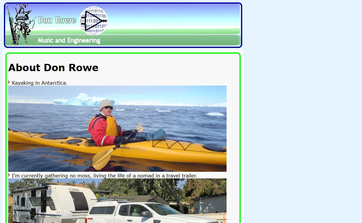 Don Rowe's Personal Website