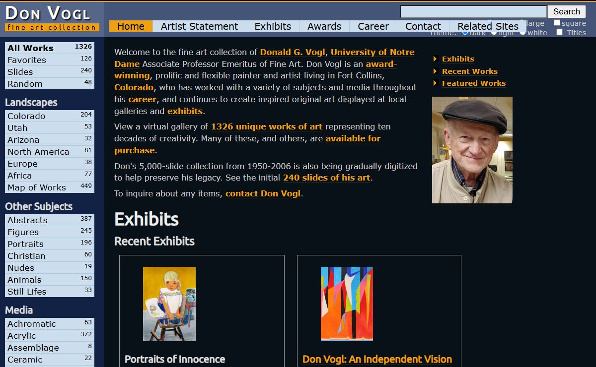 Don Vogl - Fine Art by Donald G. Vogl - Fort Collins, Colorado