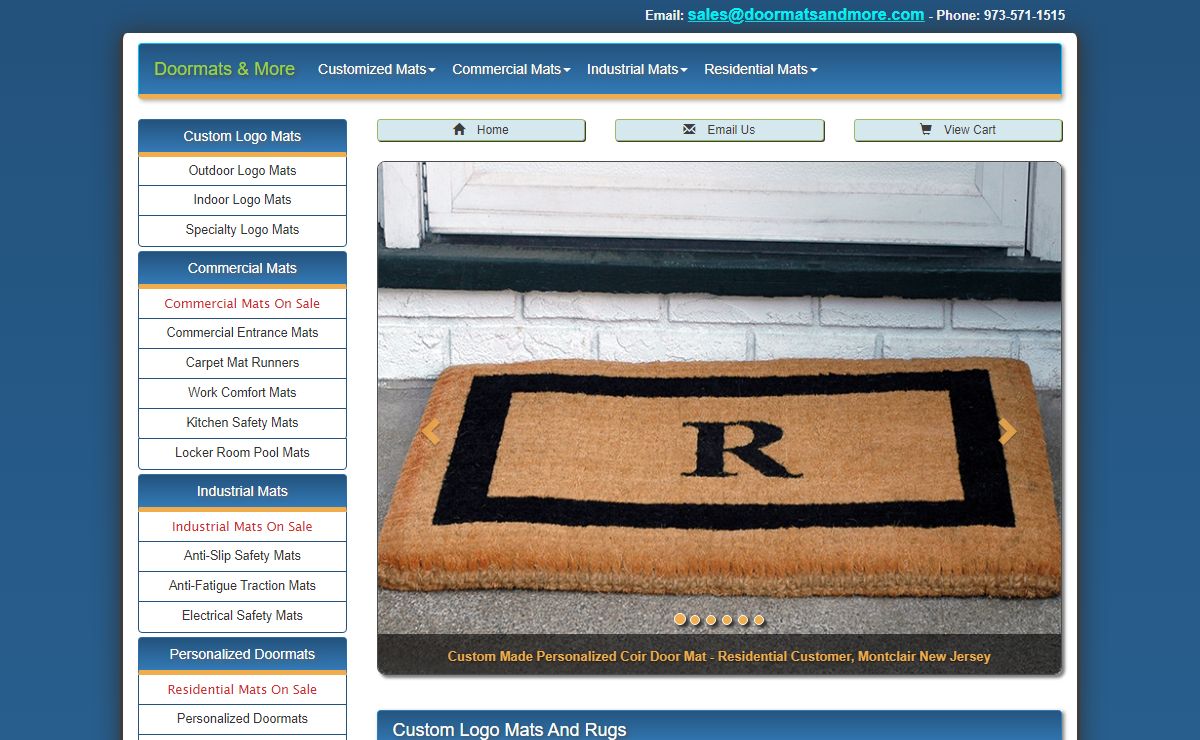 Custom Logo Mats | Commercial Entrance Mats | Industrial Work Mats | Personalized Doormats | Door Mats