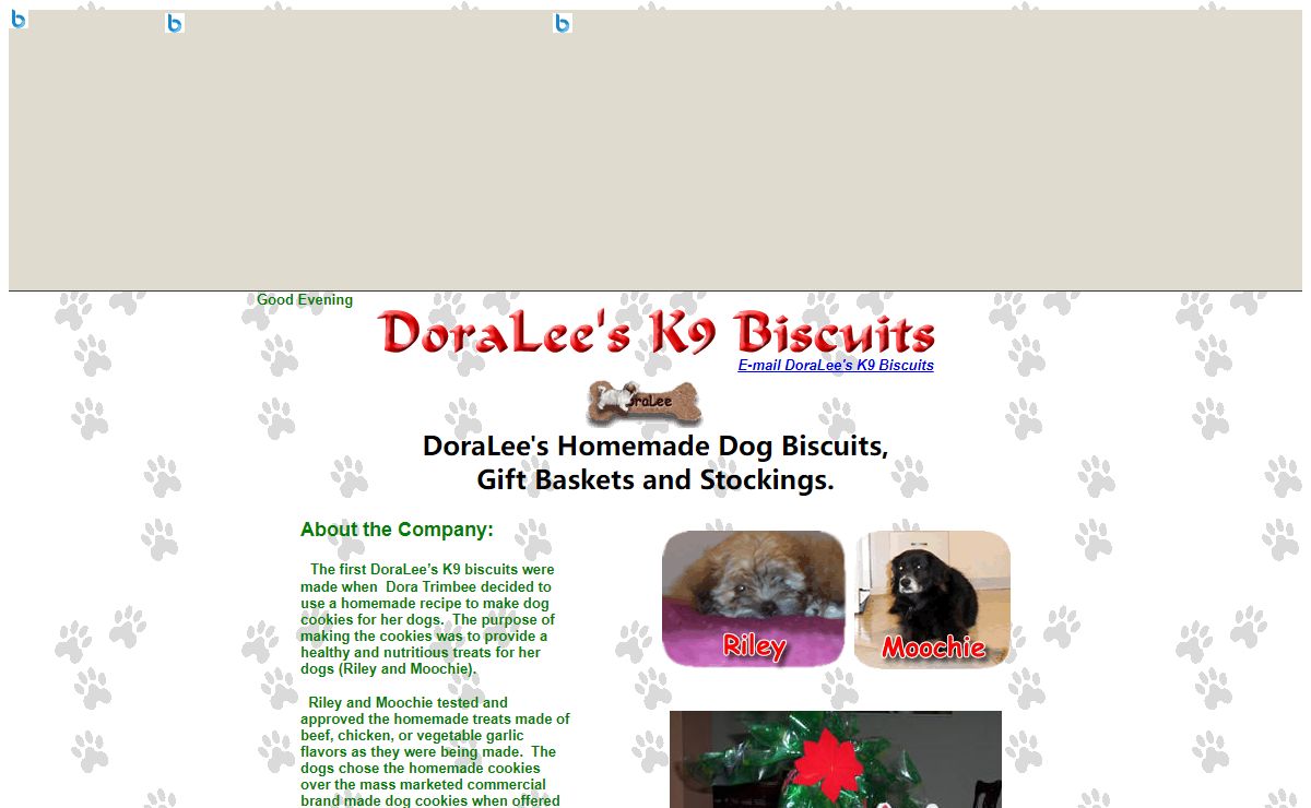 Dora Trimbee's K9 Biscuits, Dog Treats and Gift Baskets