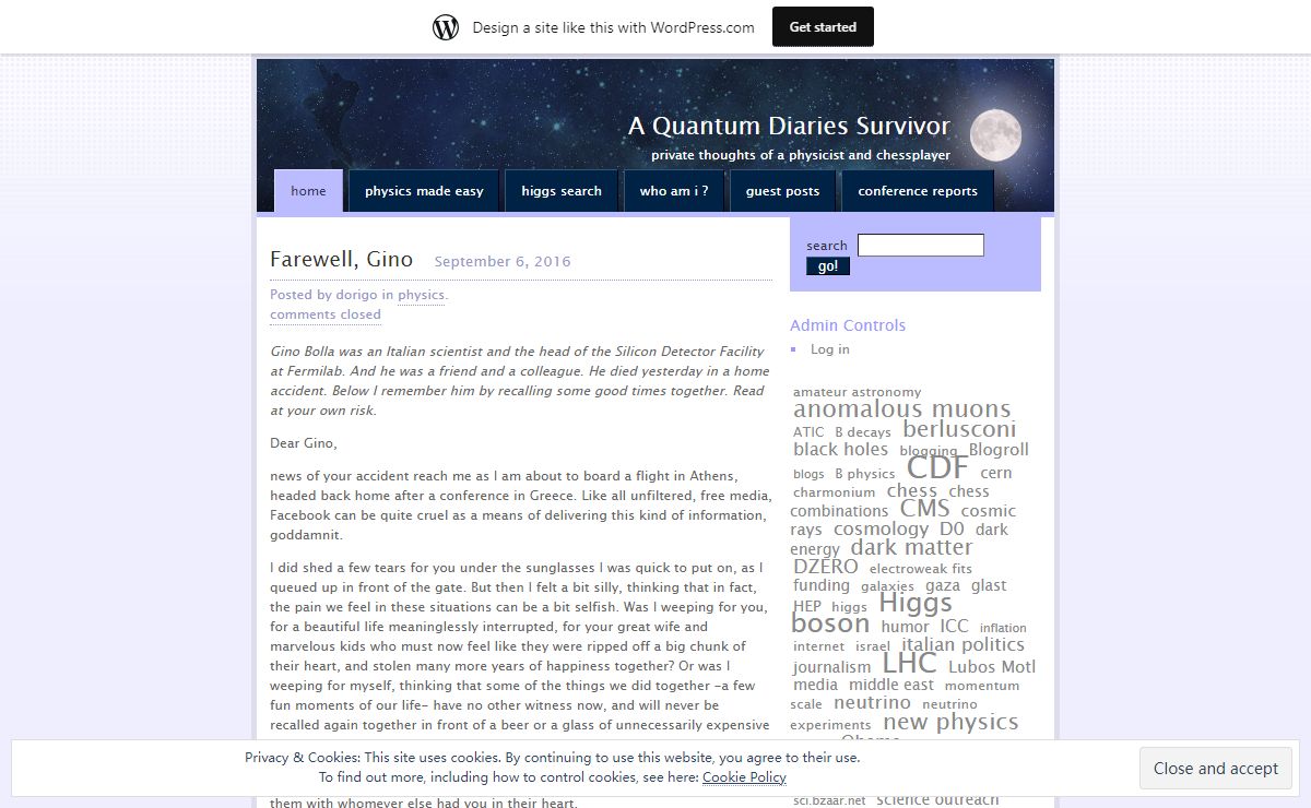 A Quantum Diaries Survivor | private thoughts of a physicist and chessplayer