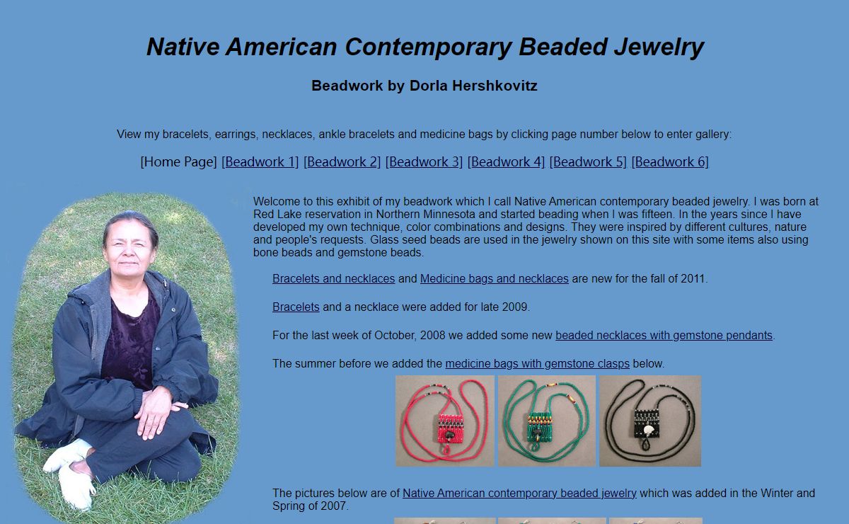 Native American Beadwork--Beaded Jewelry--Beads by Dorla