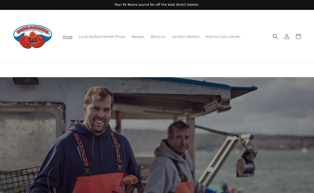 Fresh Maine Lobster shipped to your door direct from the boat. – Dorr Lobster Co., Inc.