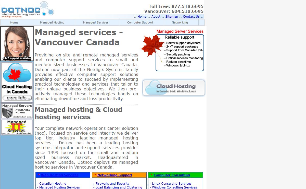 Managed hosting, Managed services, Dedicated servers - Vancouver, Canada