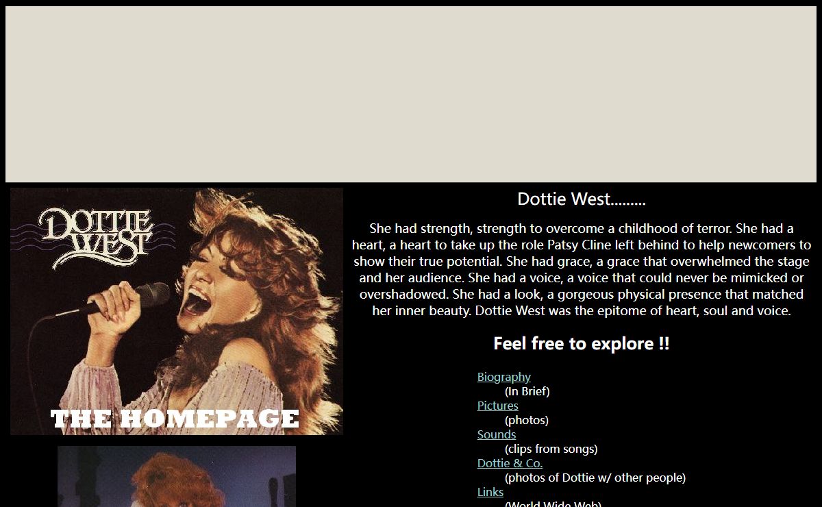Dottie West: The Homepage