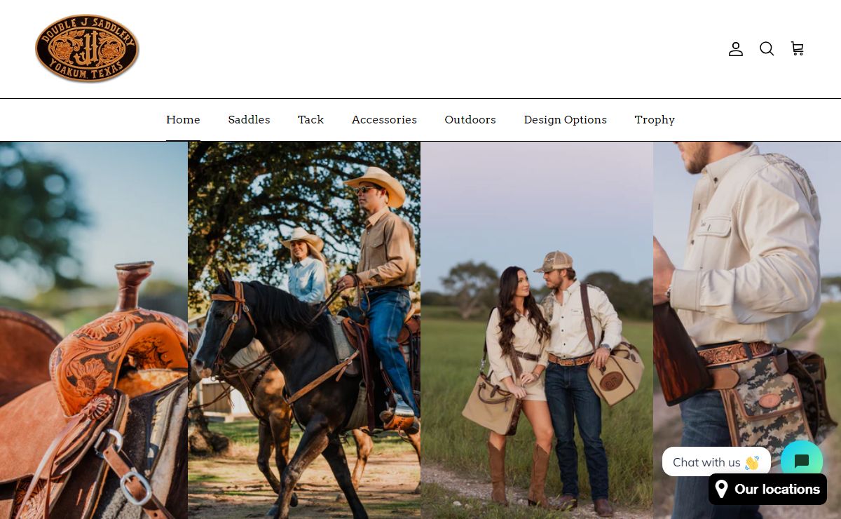 Handmade Leather Saddles, Tack, Belts, Bags, and more – Double J Saddlery