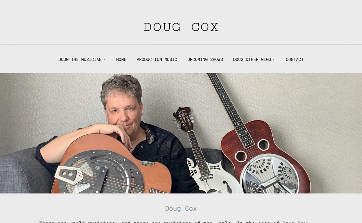 Doug Cox - Music