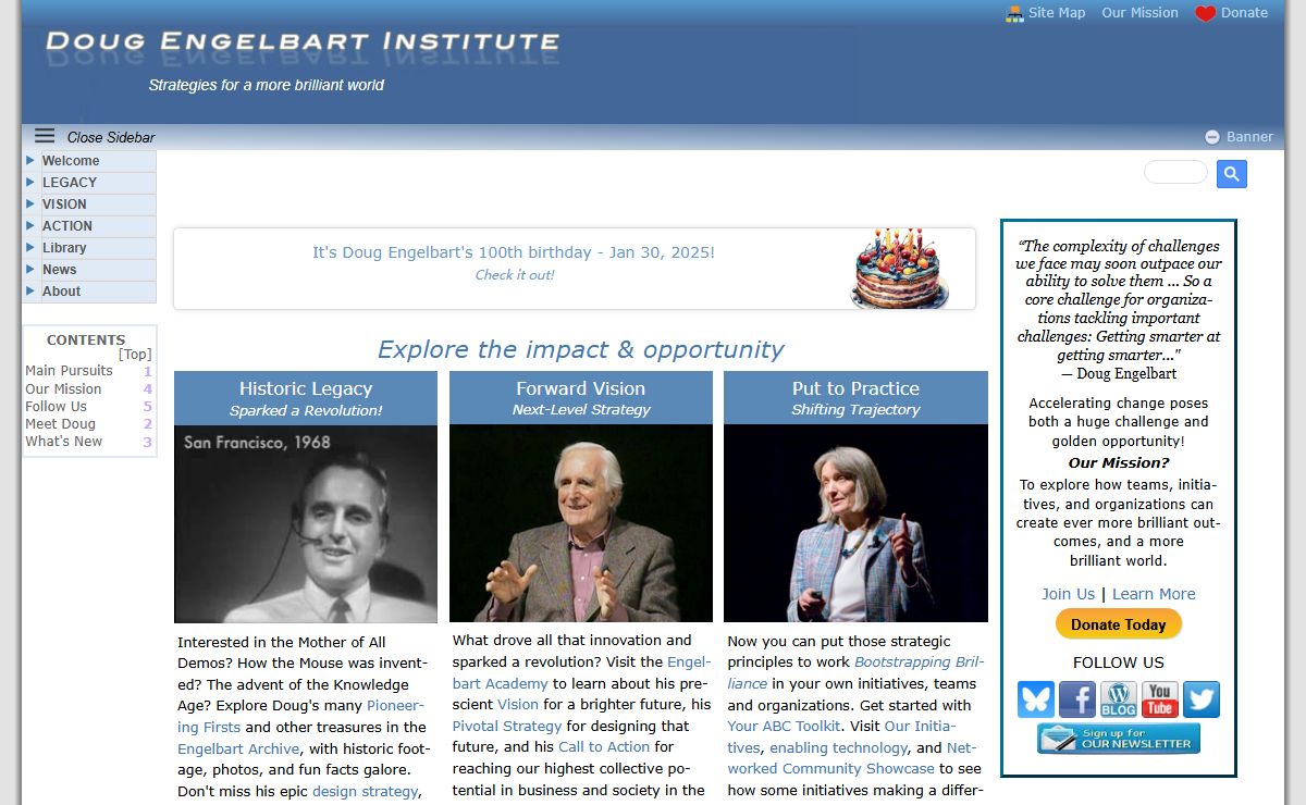 Welcome - Doug Engelbart Institute