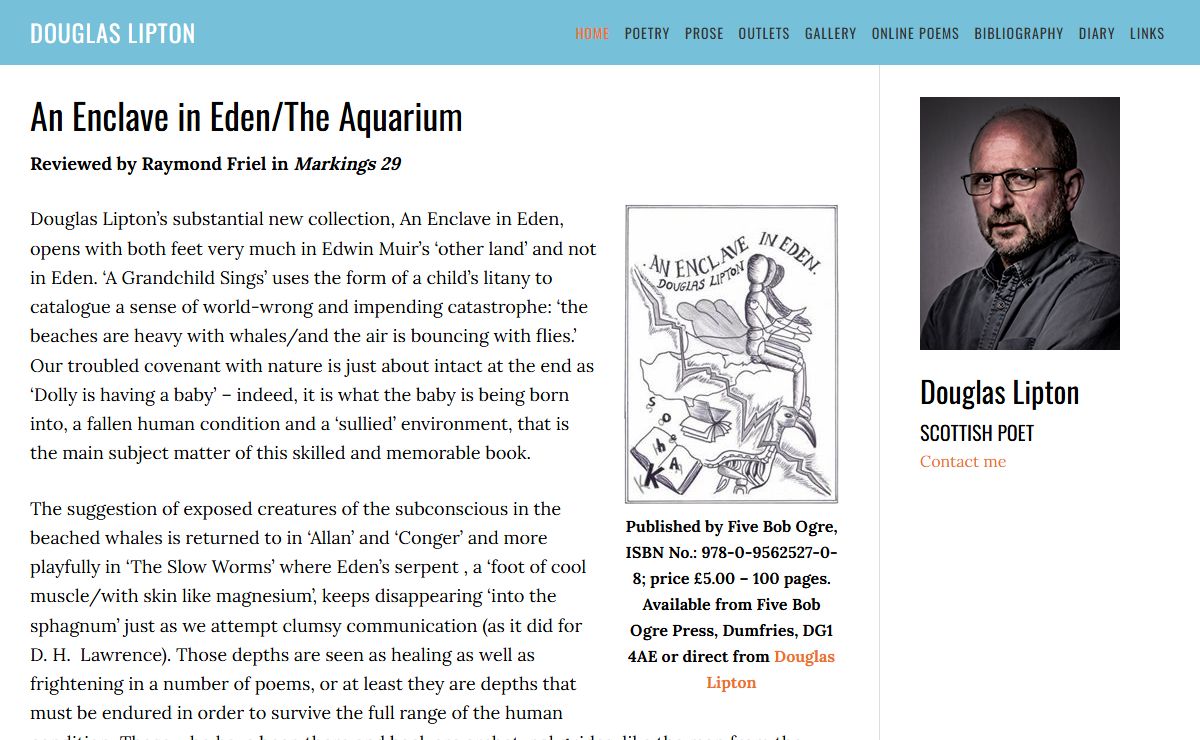 Douglas Lipton – Scottish Poet