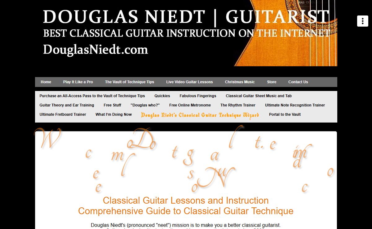 Learn to Play Classical Guitar Online | Douglas Niedt: Expert Instruction