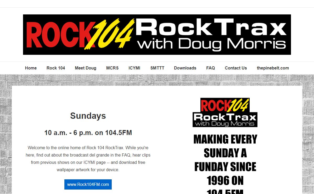 www.DougMorris.net – Rock 104 RockTrax