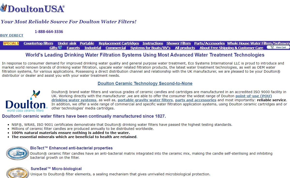 Water Filtration Systems. World's Leading Water Treatment Technologies