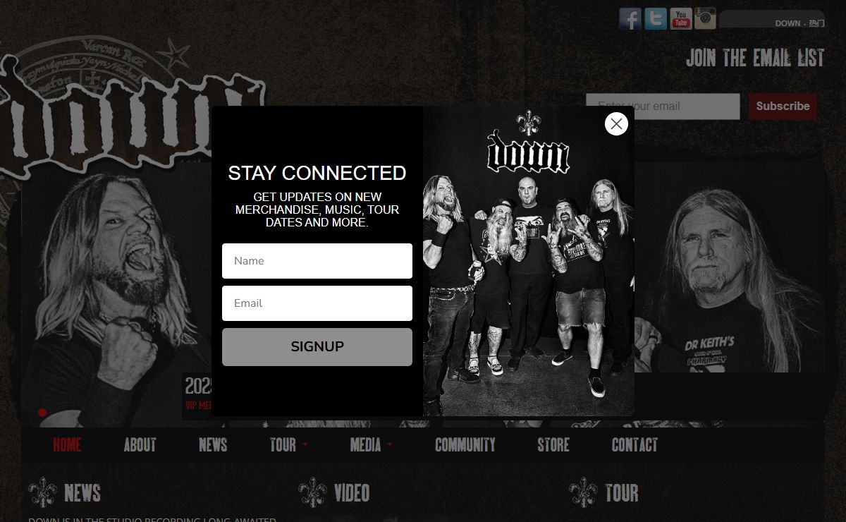 Down - Official Site