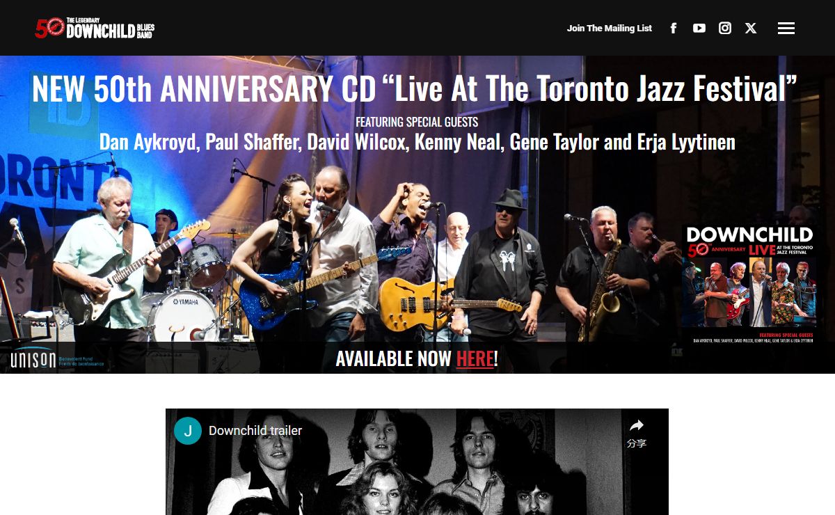 The Legendary Downchild Blues Band - 50 Years of Playing the Blues