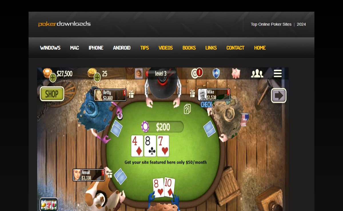 Free Texas Hold'em Poker Downloads 2024