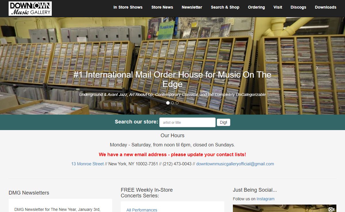 Downtown Music Gallery - New York City |