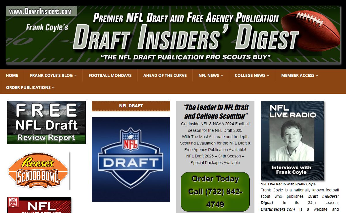 Draft Insiders' Digest – Premiere NFL Draft and Free Agency Publication
