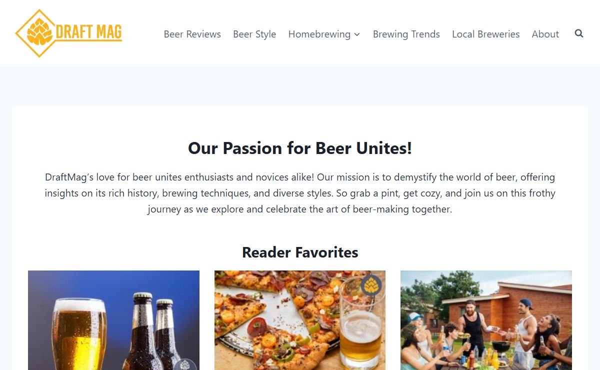 Draft Magazine - Our Passion for Beer Unites!