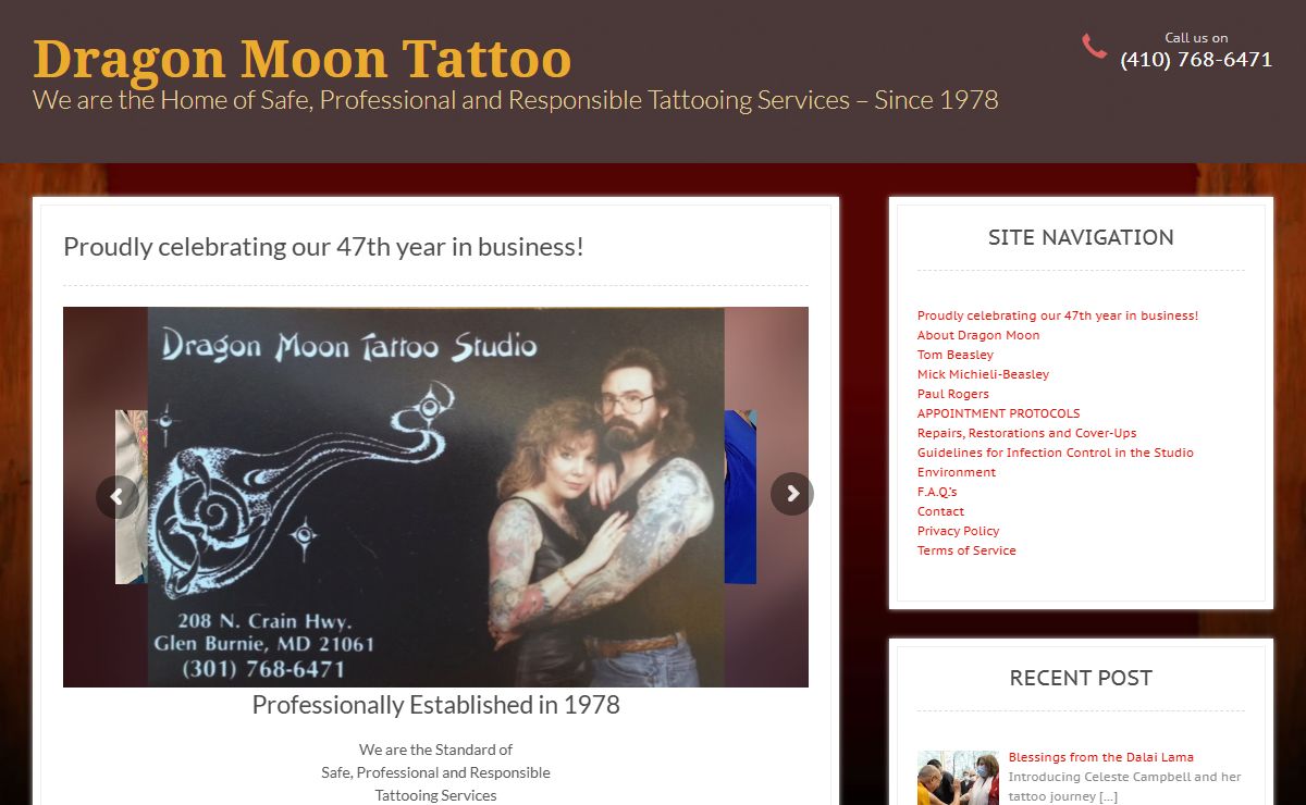 Dragon Moon Tattoo