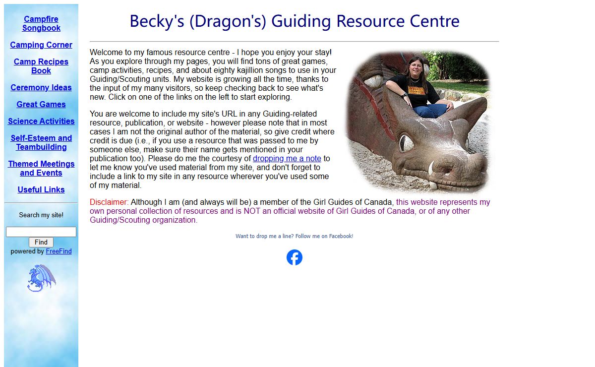 Becky's Guiding Resource Centre