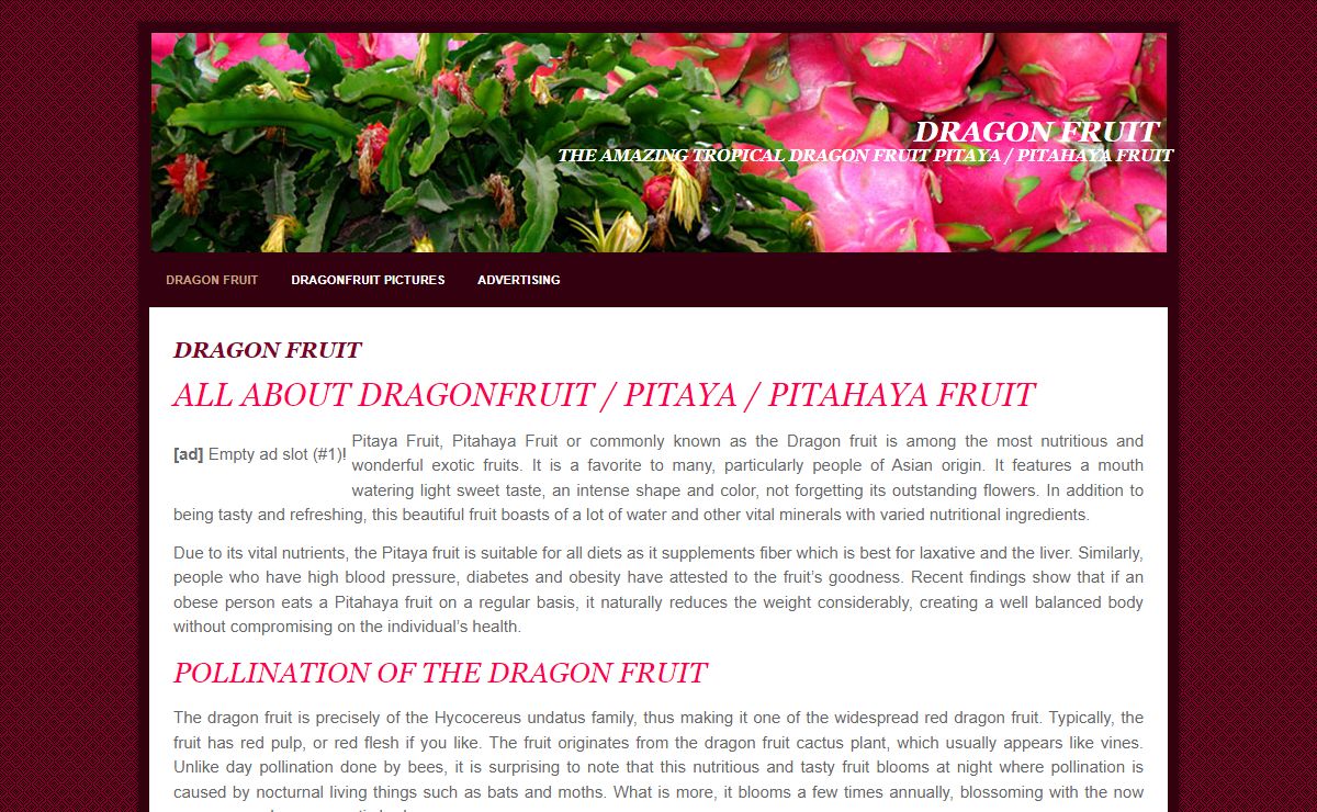 Dragon Fruit. Pitaya. Pitahaya. Dragon Fruit Info.