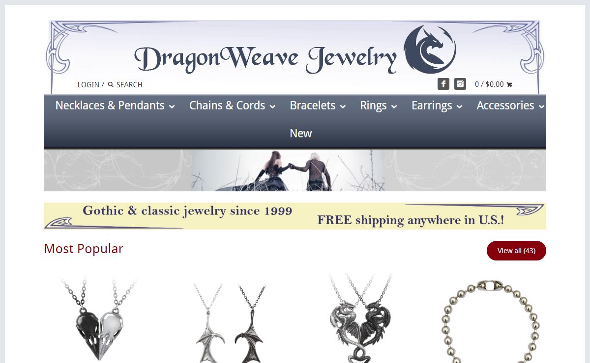 DragonWeave Jewelry - handmade styles from gothic to modern