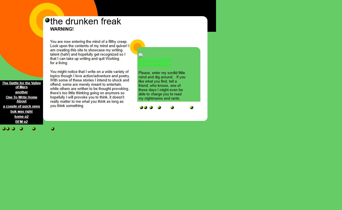the drunken freak