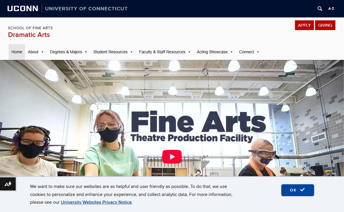 UConn Dramatic Arts | School of Fine Arts | Everything You Can Imagine