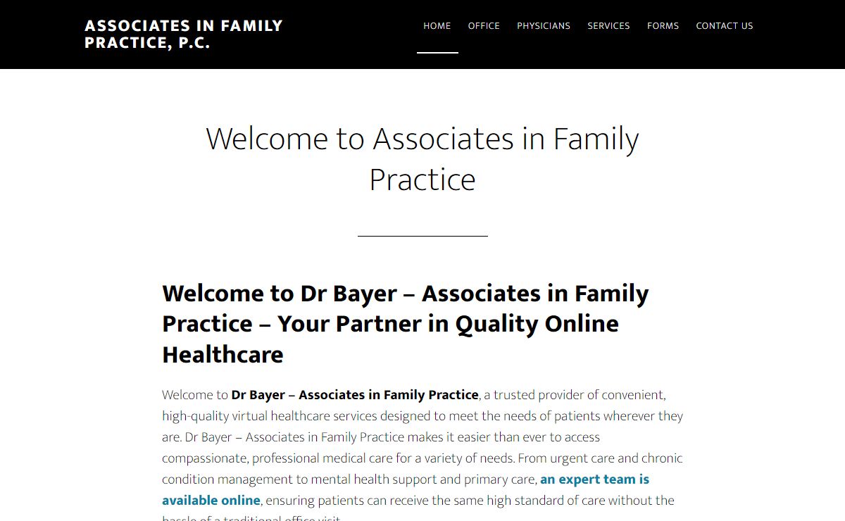 Welcome to Associates in Family Practice - Associates in Family Practice, P.C.