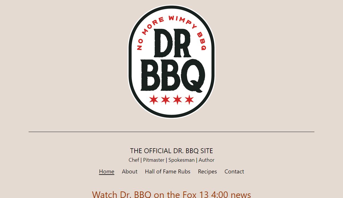 Official Dr. BBQ Site