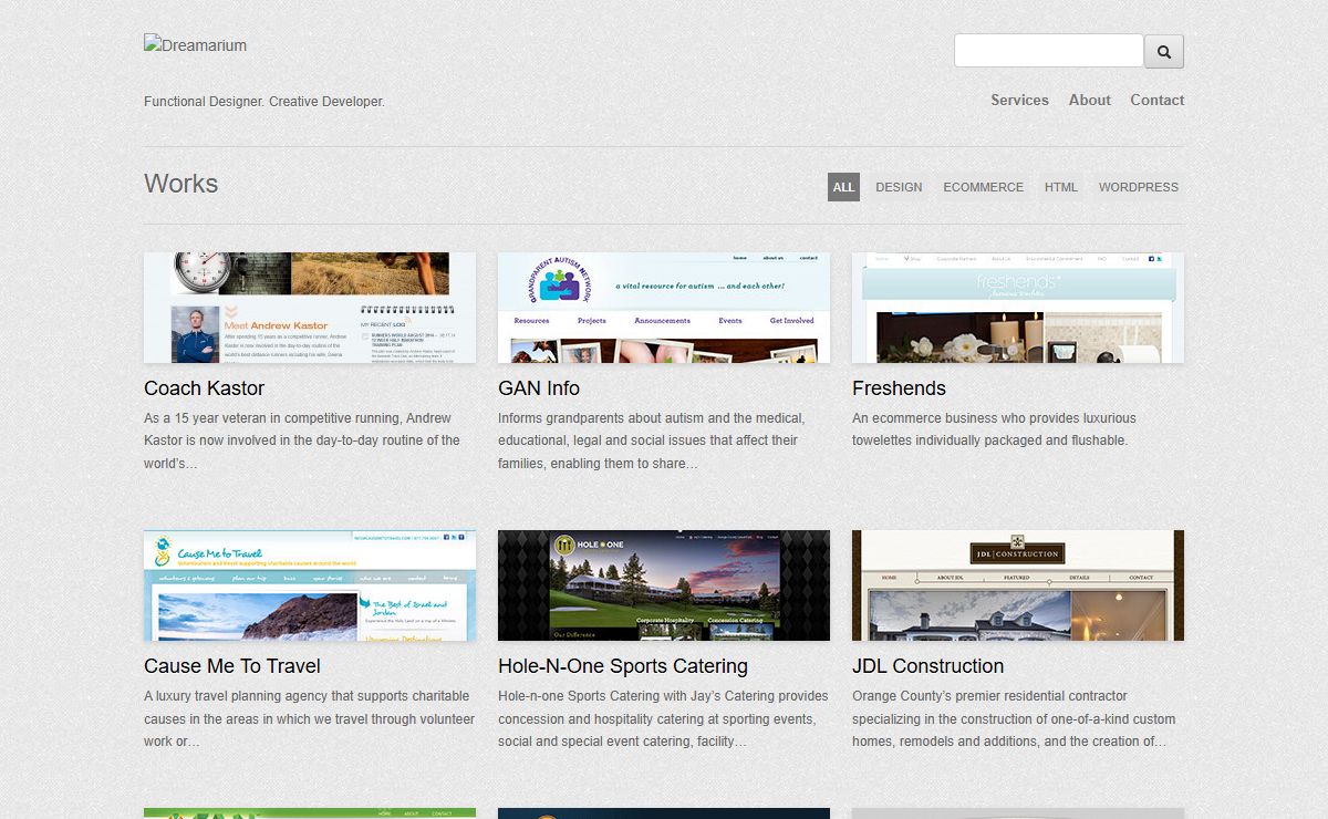 Dreamarium - Functional Designer. Creative Developer.