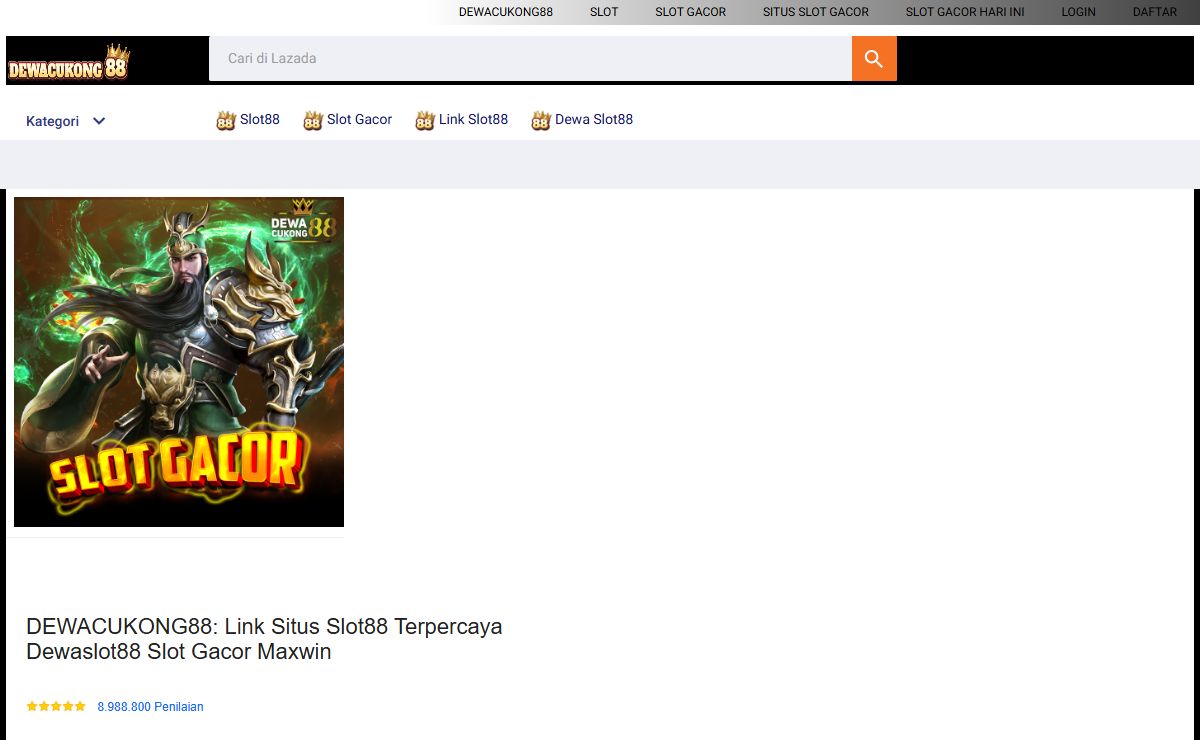 DEWACUKONG88: Link Situs Slot88 Terpercaya Dewaslot88 Slot Gacor Maxwin