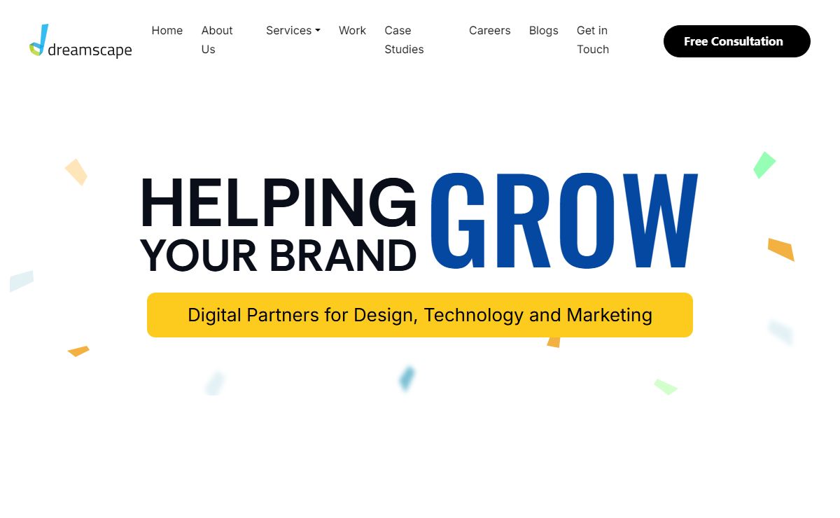 Dreamscape - UI/UX, Branding, 360-degree digital consultancy